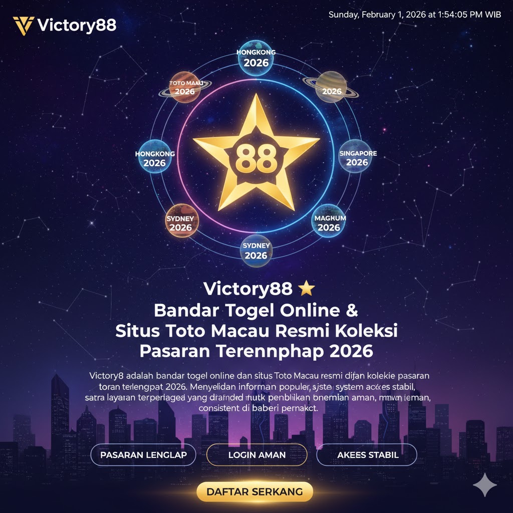 Victory88 ⭐️ Bandar Togel Online & Situs Toto Macau Resmi Koleksi Pasaran Terlengkap 2026 image 1